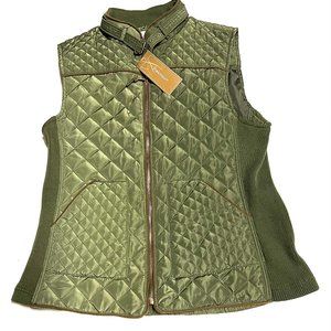 Miami Quilted Vest Women Medium Full Zip camouflage. New W/Tag